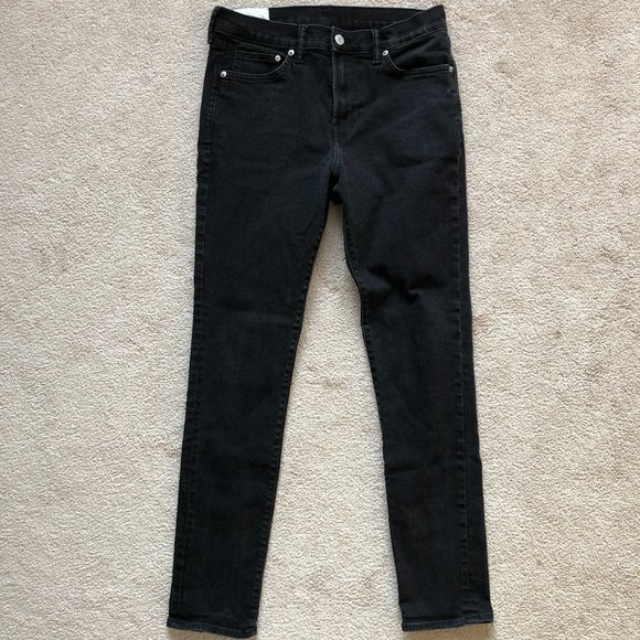 H&M Jeans Mens Hm Black Skinny Fit Coupe Moulante Size 32 X 32